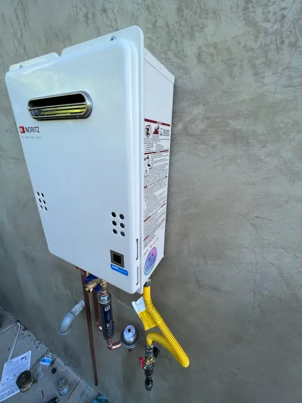 Tankless water heater installation for Bunker homes